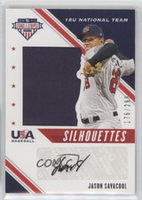 2020 USA Baseball Stars & Stripes Silhouettes Signatures Jason Savacool Auto uk2