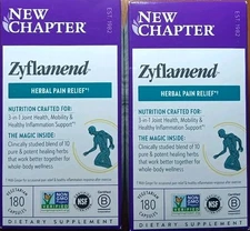 2 NEW CHAPTER ZYFLAMEND HERBAL PAIN RELIEF SUPPLEMENT 180 X2 360 VEGAN CAPSULES!
