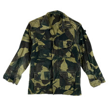 Malaysian Army Shirt Jacket Brushstroke Camouflage M70 Vintage 70s Aertex Medium