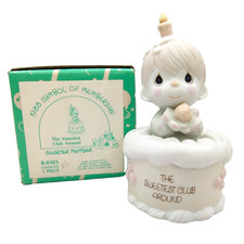 VTG 1988 Precious Moments Figurine The Sweetest Club Around B-0103 Boy Clown