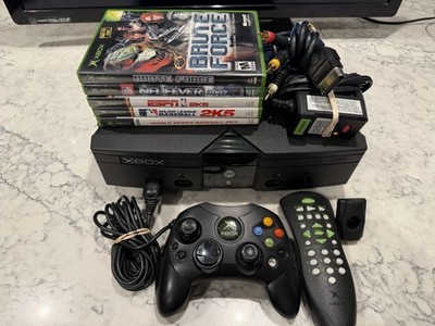 Original Microsoft Xbox Console Bundle Tested 5 Games Controller DVD Remote