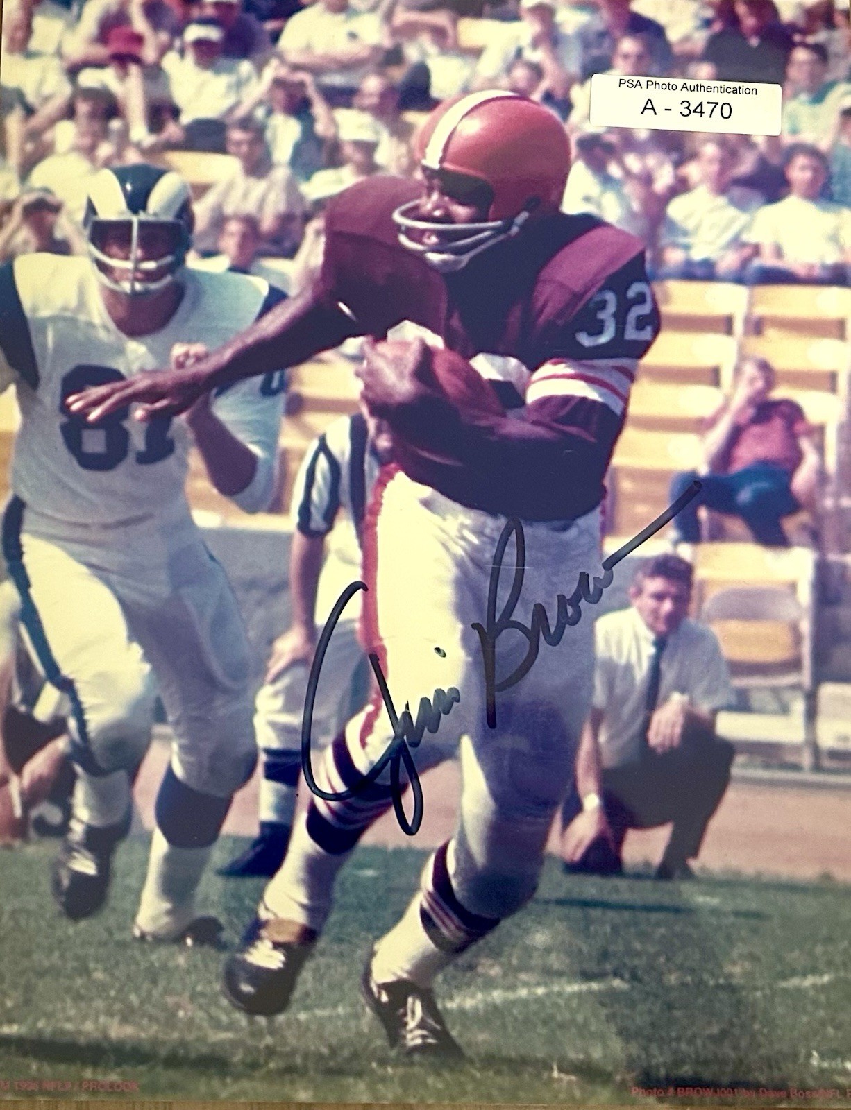 Jim Brown Autographed Signed Cleveland Browns 8x10 (PSA Authenticated) 
