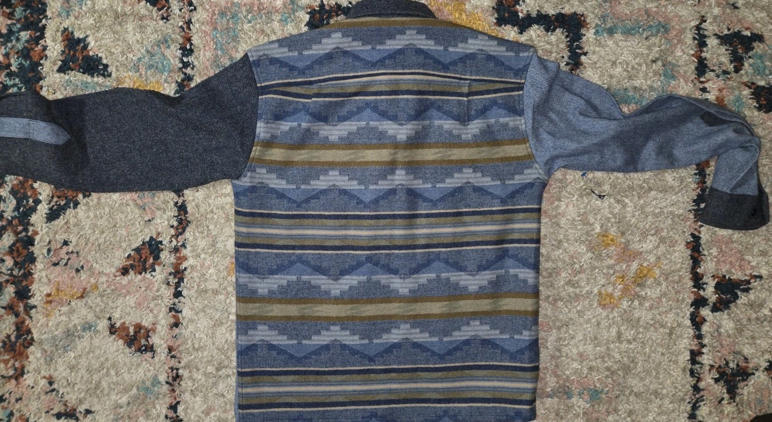 Pendleton Virgin Wool Button Up Aztec South Weste… - image 9