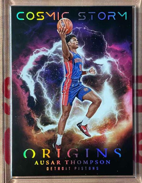 Ausar Thompson 2023-24 Panini Origins Cosmic Storm RC Detroit Pistons #25