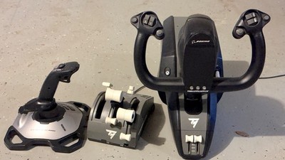 Thrustmaster TCA Yoke Pack Boeing Edition/Logitech Joystick flight control 3D Pr