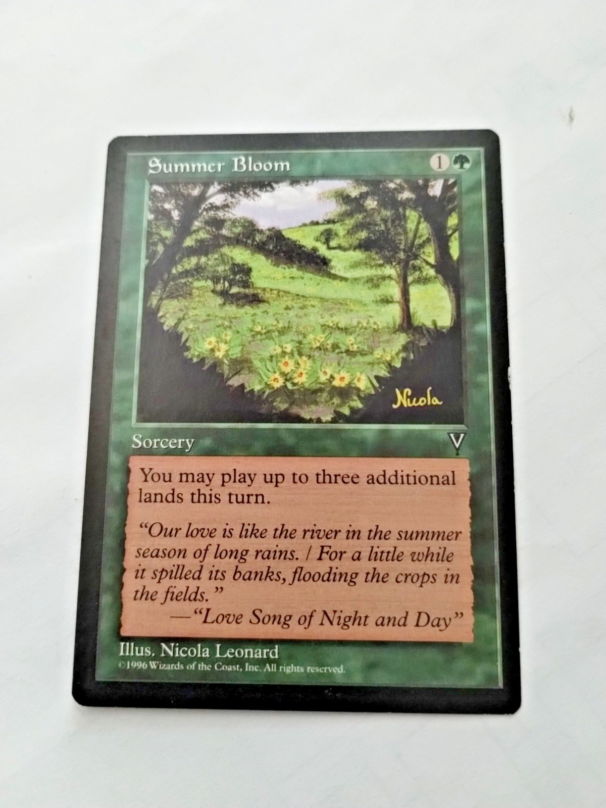 MTG Summer Bloom Visions Regular Uncommon - Bit of Edge Wear - See Pics