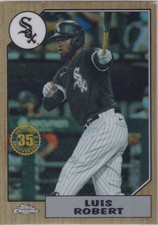 2022 Topps Chrome Luis Robert 1987 Chicago White Sox #87BC-12