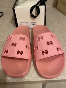 gucci slides women pink