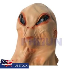 Alien Mask Scary Horrible Horror Magic Latex Costume For Halloween Cosplay Party