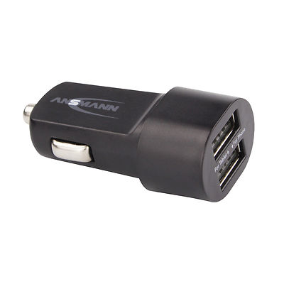 ANSMANN Duo USB-Car-Charger 3.1A (for Android & Apple)