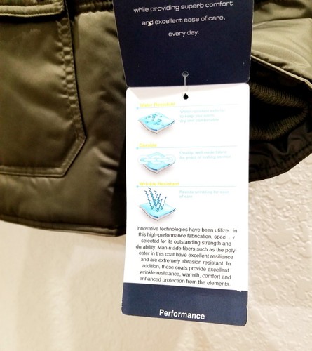 Chaqueta de invierno resistente al agua Roundtree & Yorke RARA para hombre, rama de oliva, talla L - Imagen 7 de 8