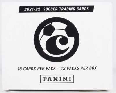 2021/22 Panini CHRONICLES Soccer Jumbo Fat CELLO Box (12 Sealed Packs 180 Cards)