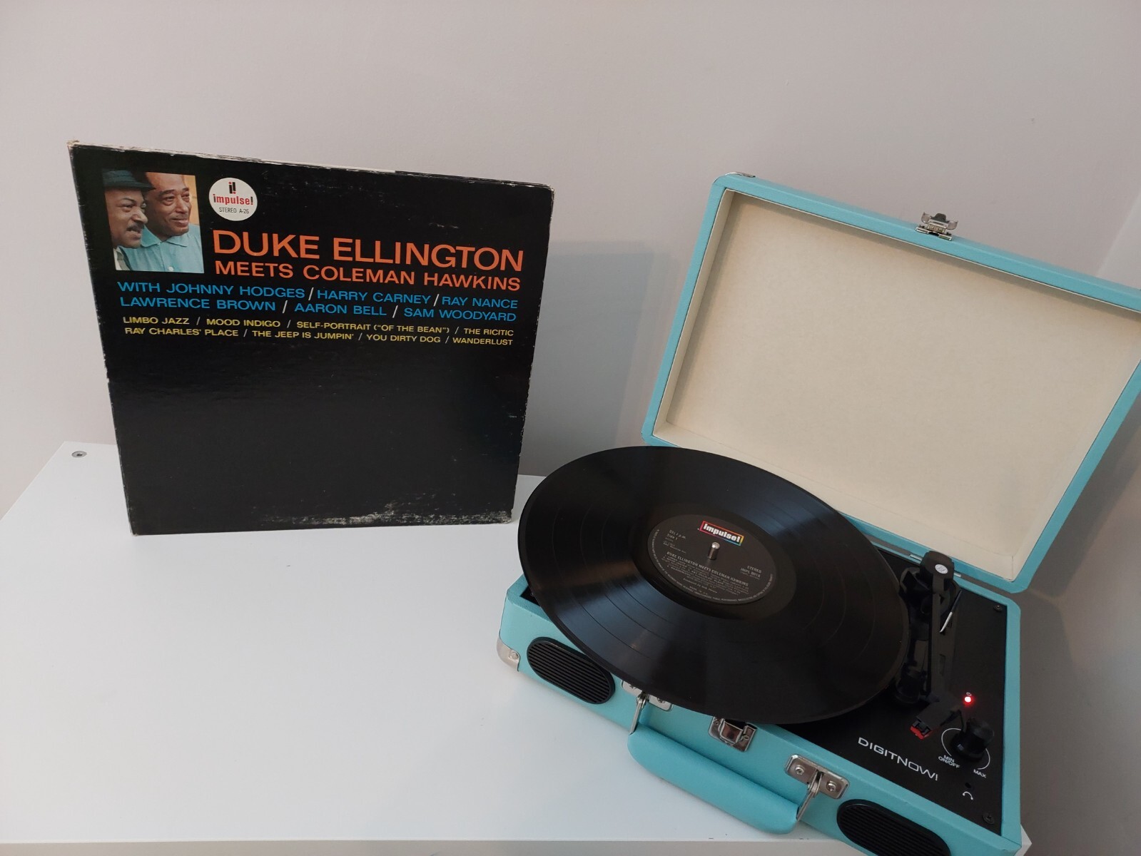 Duke Ellington Meets Coleman Hawkins 12"" LP Vynil Album Record- Tested.