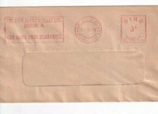 Eire 1968 Dublin Ever Ready Garage slogan 3d metered post cover Dublin cancel