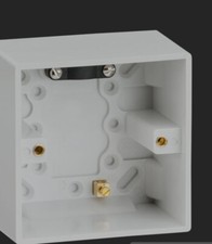 47mm Single pattress Box SN1610 Knightsbridge (Pack of 3)