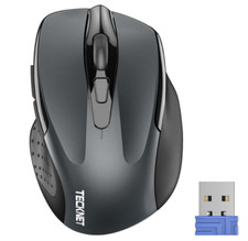 Wireless Mouse 2.4G with USB Receiver, 5-Level 2600 DPI