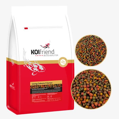Koifutter 10 Liter Living Colours 9 Sorten 3 mm / 6 mm Spirulina Fischfutter Koi
