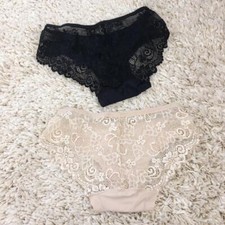 2x silky lace panties, new without tags. Uk4-6