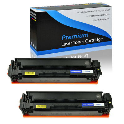 2x CF500A Black Toner HP 202A CF500A Color LaserJet Pro M254dw M281cdw M281fdw