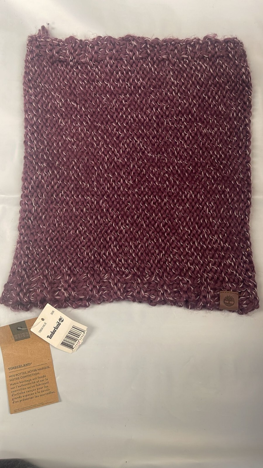 Timberland Purple Knitted Winter Women’s Infinity Neck Scarf A16LE-506