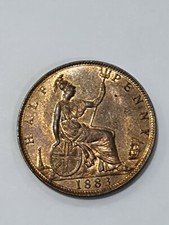 Great Britain UK 1883 Victoria - Halfpenny..  Lustre 