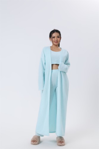 Cozy Pajama Set, 3 Piece Lounge Set, Cute Loungewear, Warm Suit Sets, Matching S - Picture 7 of 16