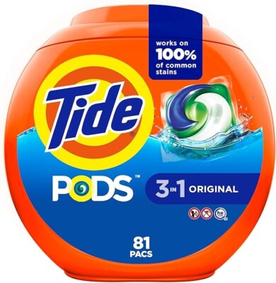 Tide Pods 3 in 1 Original Waschmittel Kapseln | 81 Pods
