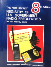 1993 - Top Secret Registry Of U.S. Government Radio Frequencies - Excellent Cond