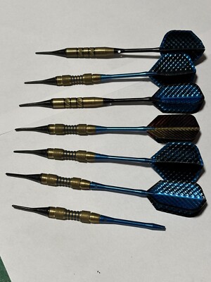 VTG DIMPLEX DARTS WITH BRASS AND SOFT TIPS SET OF 7