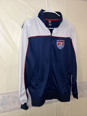 USA Soccer Zip Up JacketSize M Red White Blue Rhinox | eBay