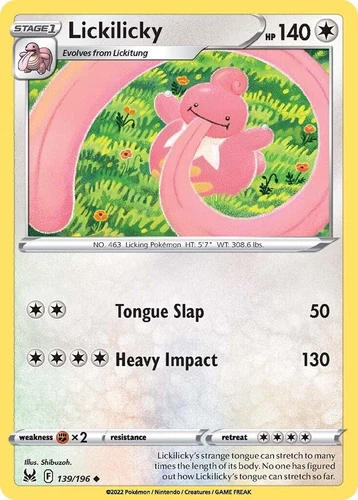 Lickilicky 139/196 Swsh11: Lost Origin