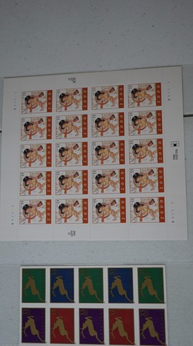 Lot 9 USPS UNUSED Full Sheet Panes 1999 US Stamps Scott #3274a, 3297b, 3309,more - Picture 8 of 8