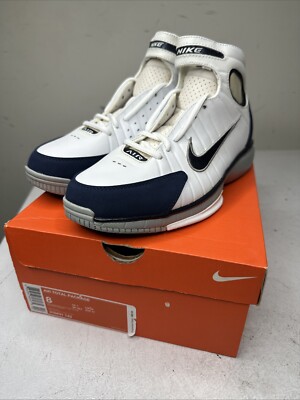 Nike Air Total Package DS WHITE / Dark BLUE / GRAY 310431-143 2007 Men s 8