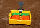 Playmobil accessoire cagette de 2 bottes de carottes marché ferme ref ee