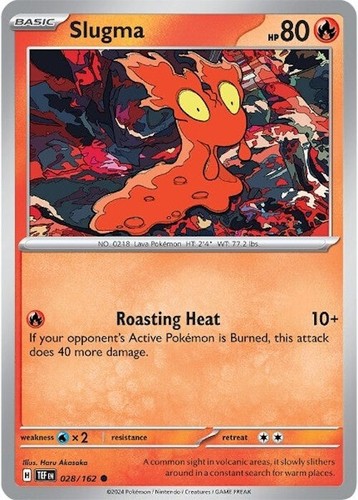 Pokemon Slugma  Common  028/162 Temporal Forces | eBay