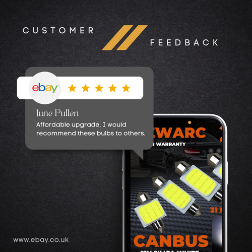 31/36/39/41mm Car Festoon LED 239 272 Xenon White Light Bulbs Interior Boot C5W - Picture 12 of 36