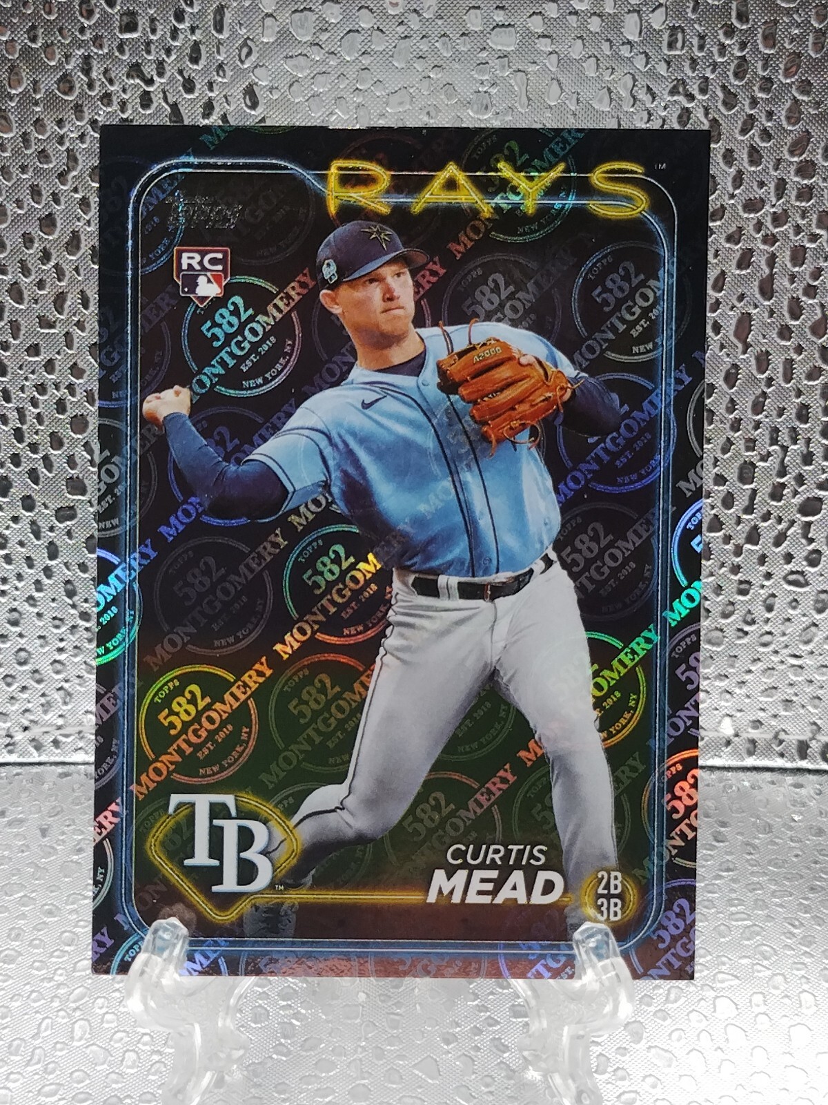 2024 Topps 582 Montgomery Club Exclusive Foil Curtis Mead Rookie #82 Rays