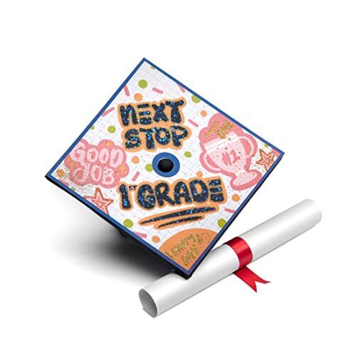 Graduation Cap Topper, Cap Decorations for kids (Next Stop 1st Grade) - Picture 3 of 16