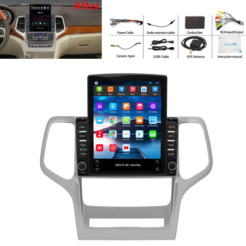 Car Stereo Radio 9.7"" For Jeep Grand Cherokee 2008-2013 GPS Navigation Carplay
