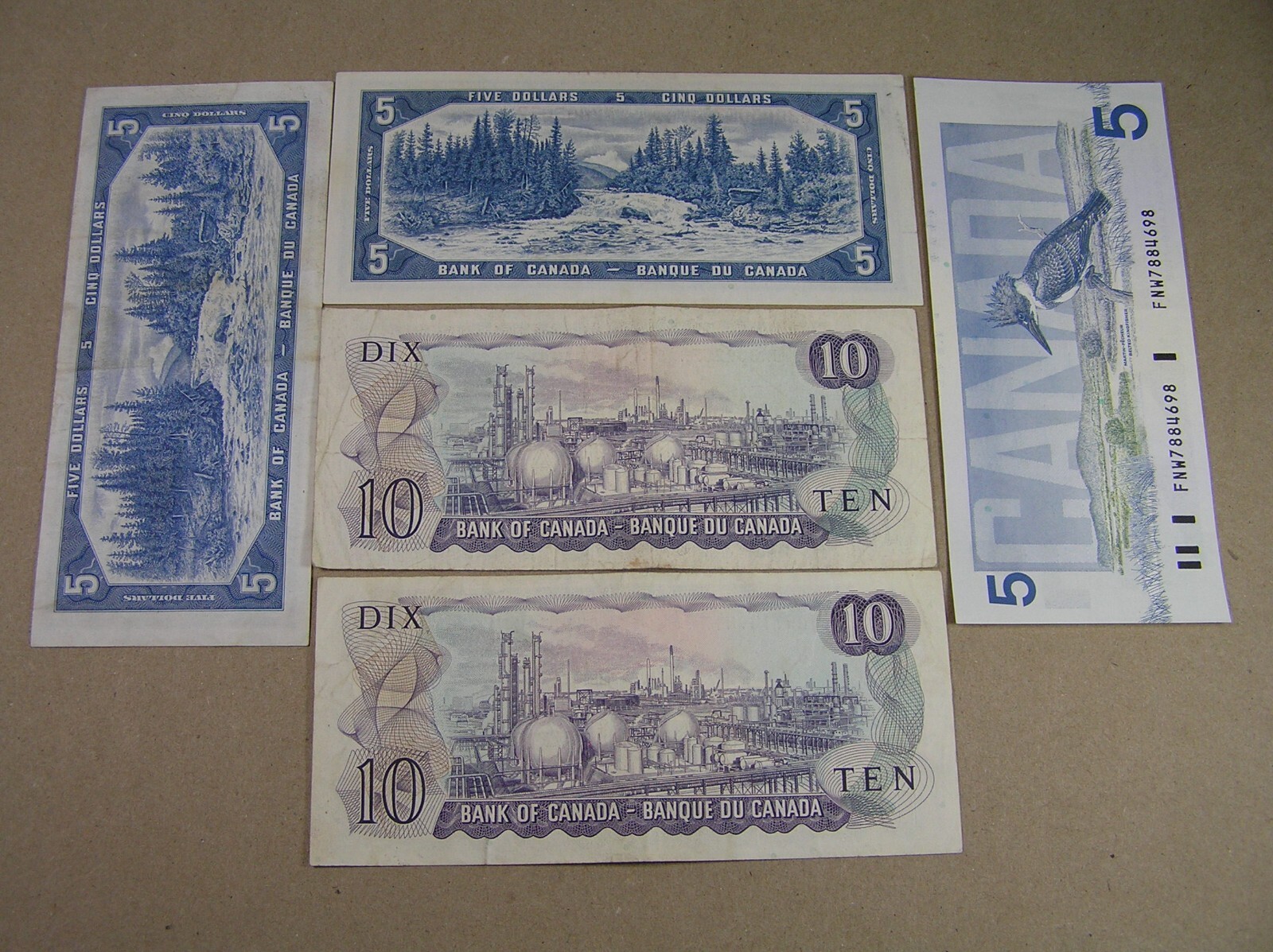 Canada Lot of 28 Banknotes $108 FV George VI & QEII $20, $10 $5, $2, $1