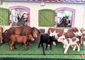 schleich black angus cow
