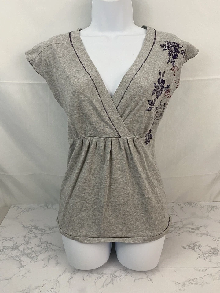 Rue 21 Stradivarius Soma Simplici-tee Blusas Mujer S Lote de 3 Floral Azul N1 Foto 2 de 4