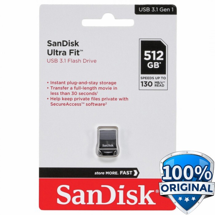SanDisk CZ430 Ultra Fit USB 3.2 Flash Drive Up to 400MB/s (FREE MicroUSB Cable)