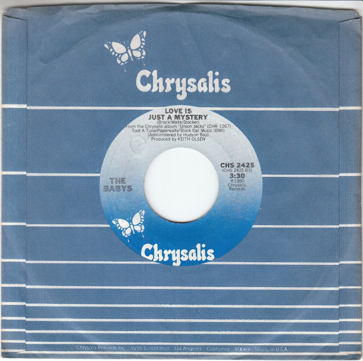 THE BABYS - Midnight Rendezvous/Love Is Just A Mystery (1980