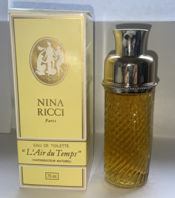 NINA RICCI L AIR DU TEMPS Lalique (VERSION 1985) Eau de Toillette! 75 ml Vintage