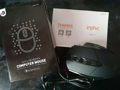 Inphic PW1 Business Edition Computer Mouse (mit USB-Kabel) **Neu** extra leise