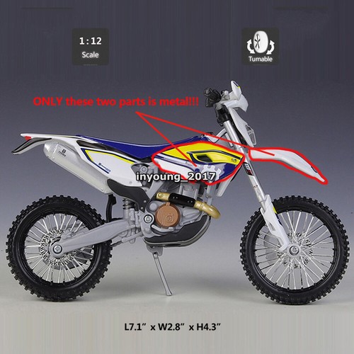 1/12 Husqvarna FE 501 Motorcycle Model Diecast Dirt Bike Toy Vehicle for Kids - Picture 2 of 10