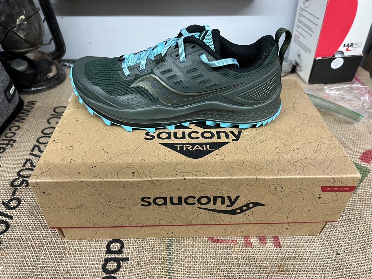 Size Saucony Peregrine 10 Marine/Pine for sale online