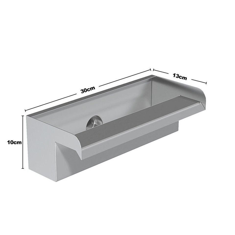 2060cm Stainless Steel Waterfall Water Blade Cascade Garden Koi Pond