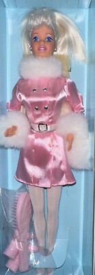 Barbie Superstar Face Doll Long Platinum Blonde Hair & Earrings